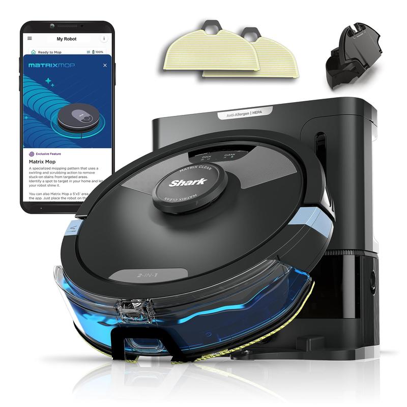 Shark Matrix Plus Robô Aspirador e Mop 2 em 1 HEPA Autoesvaziante